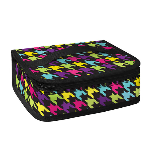 Colorful Houndstooth Pattern Print Small Lunch Bag