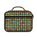 Colorful Houndstooth Print Briefcase Bible Bag