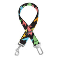 Colorful Houndstooth Print Dog Seat Belt