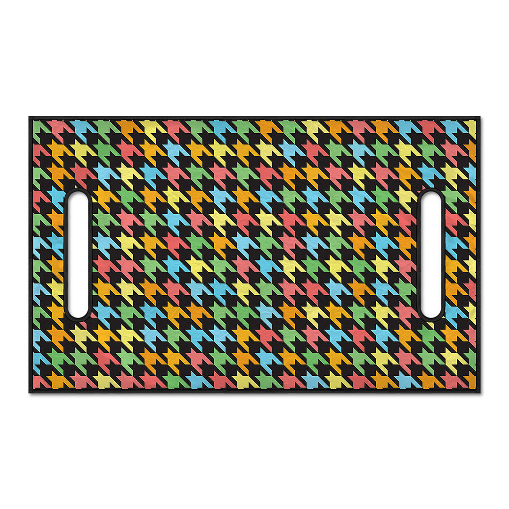 Colorful Houndstooth Print Golf Cart Seat Cover