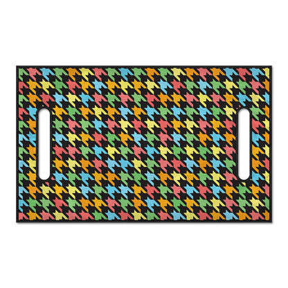 Colorful Houndstooth Print Golf Cart Seat Cover