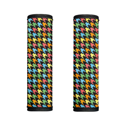 Colorful Houndstooth Print Handle Covers