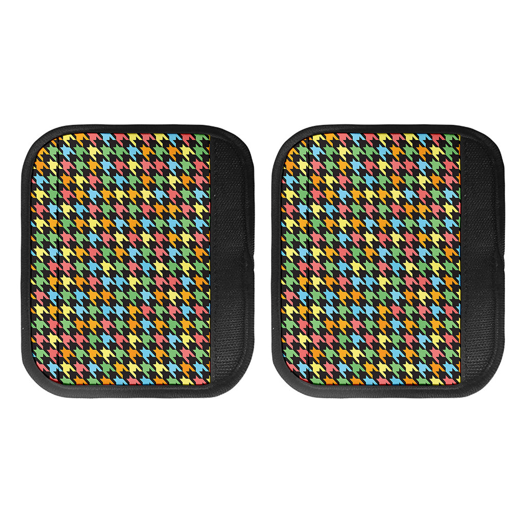 Colorful Houndstooth Print Handle Covers