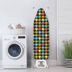 Colorful Houndstooth Print Ironing Board Cover