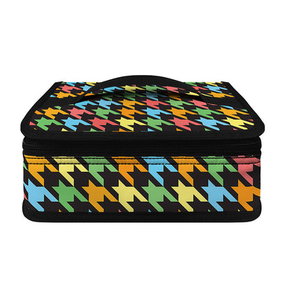 Colorful Houndstooth Print Small Lunch Bag