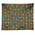 Colorful Houndstooth Print Tapestry