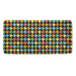 Colorful Houndstooth Print Towel
