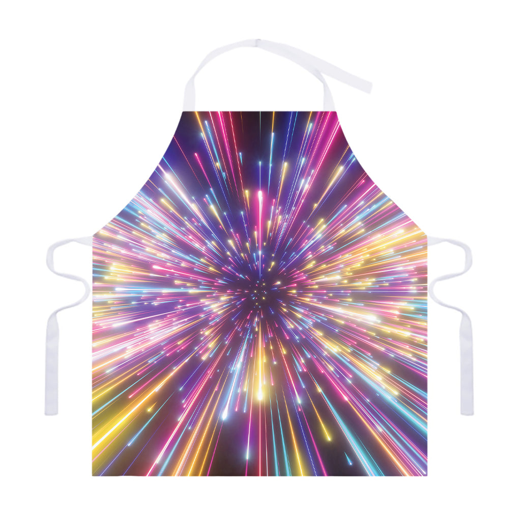 Colorful Hyperspace Print Adjustable Apron