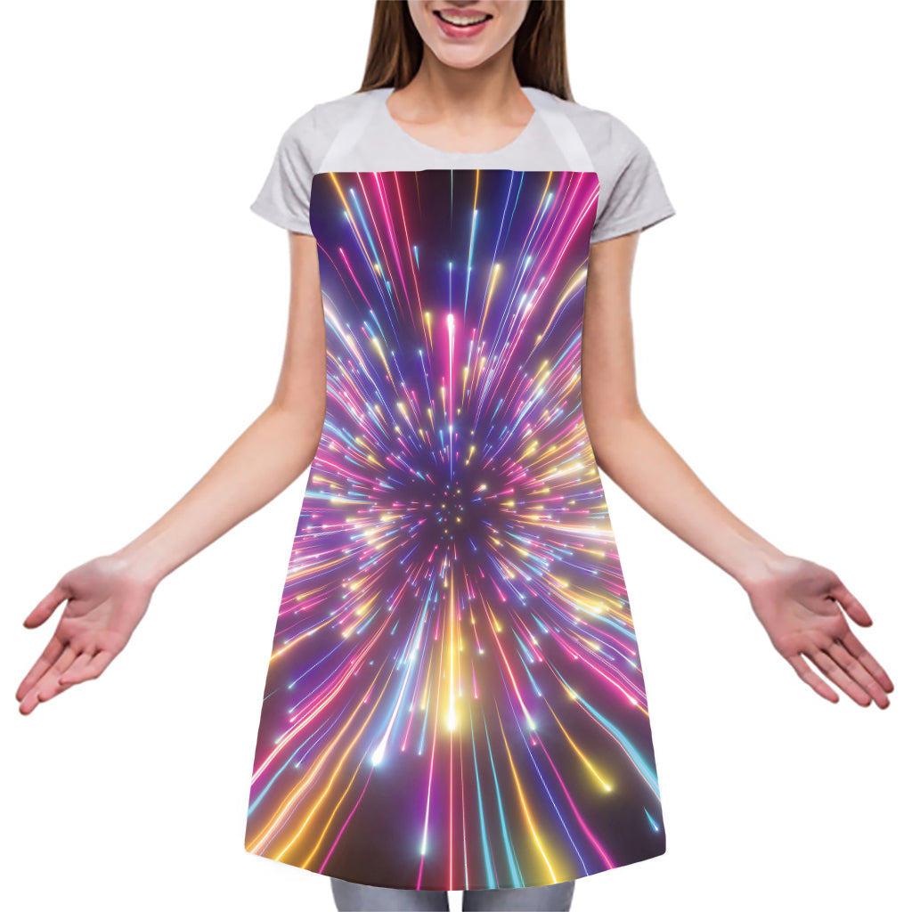 Colorful Hyperspace Print Adjustable Apron