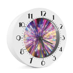 Colorful Hyperspace Print Alarm Clock