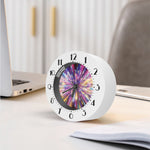 Colorful Hyperspace Print Alarm Clock