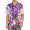 Colorful Hyperspace Print Aloha Shirt