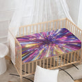 Colorful Hyperspace Print Baby Crib Sheet