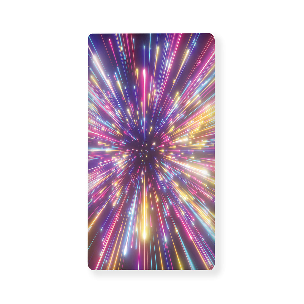 Colorful Hyperspace Print Baby Crib Sheet