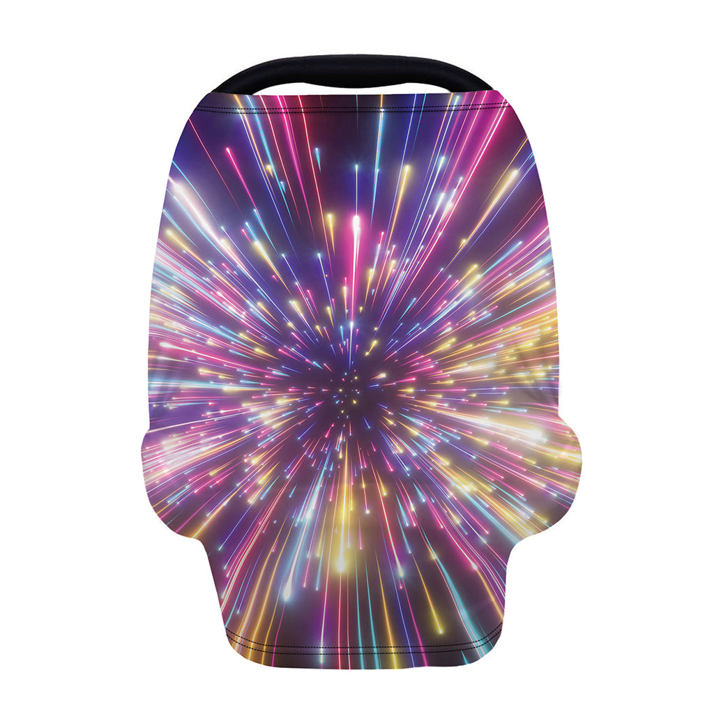 Colorful Hyperspace Print Baby Seat Cover