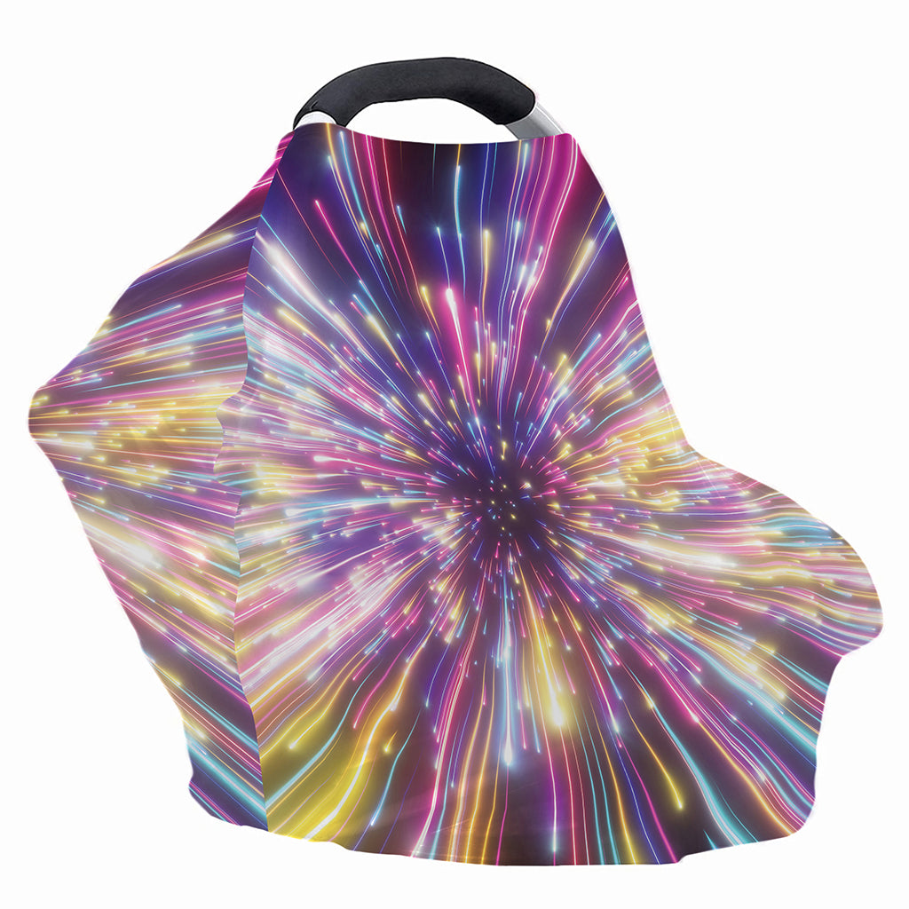 Colorful Hyperspace Print Baby Seat Cover
