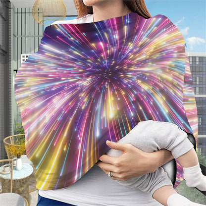 Colorful Hyperspace Print Baby Seat Cover