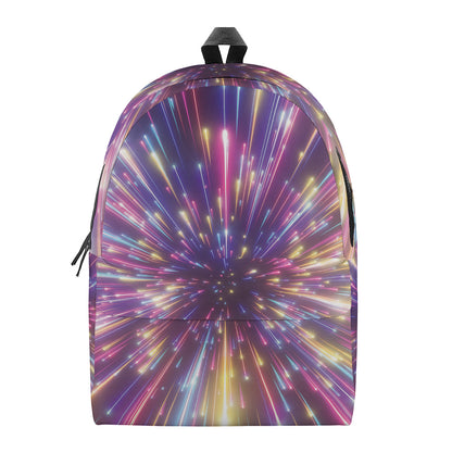 Colorful Hyperspace Print Backpack