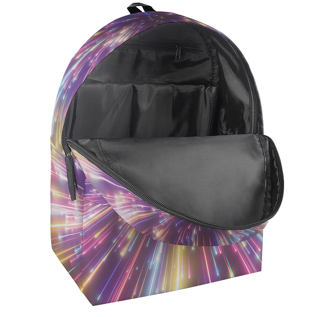 Colorful Hyperspace Print Backpack
