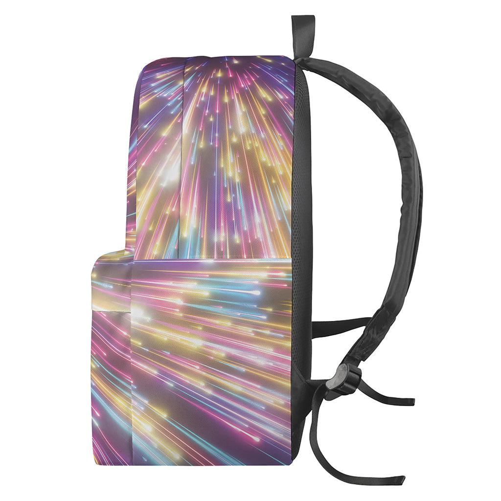 Colorful Hyperspace Print Backpack