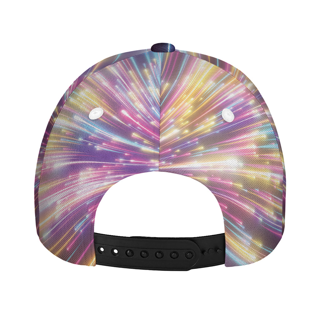 Colorful Hyperspace Print Baseball Cap