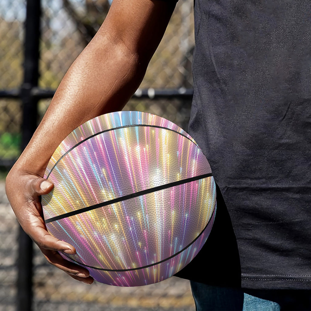 Colorful Hyperspace Print Basketball