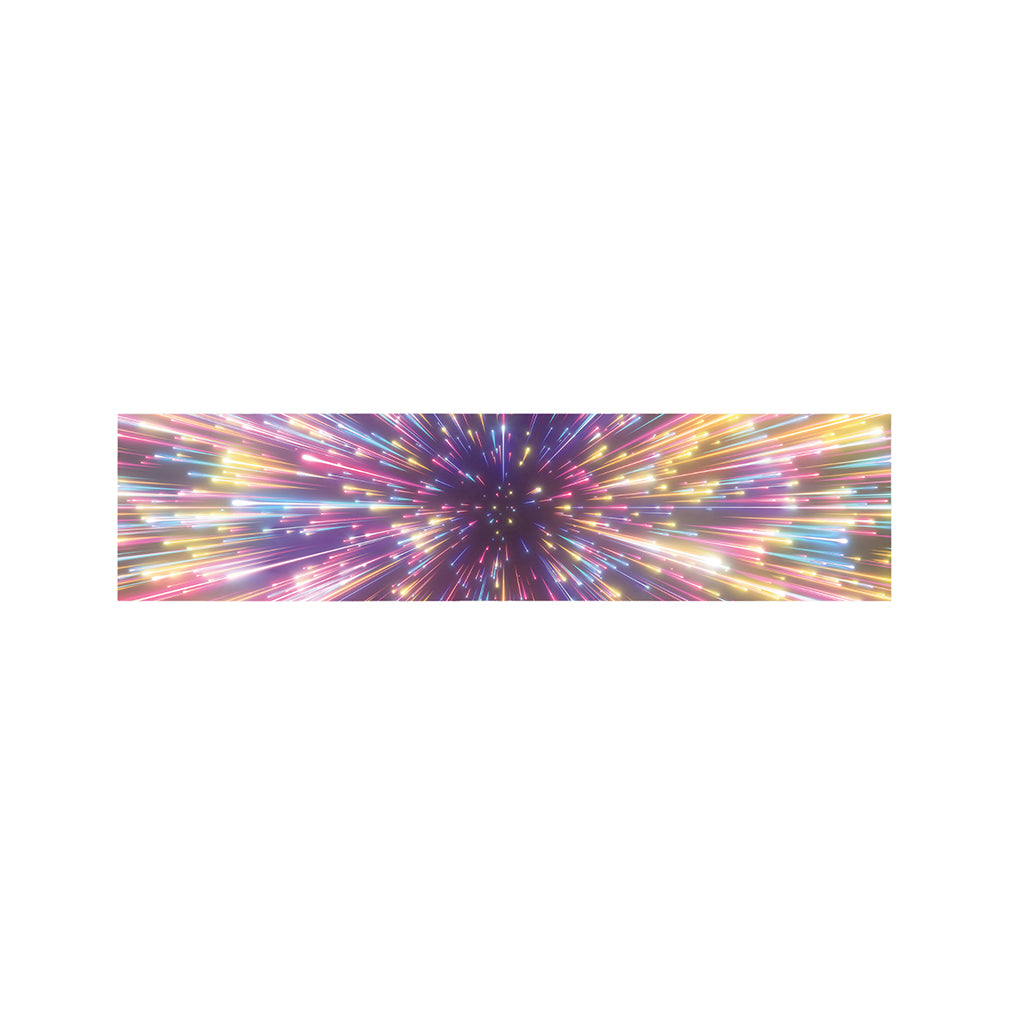 Colorful Hyperspace Print Bed Runner