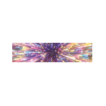 Colorful Hyperspace Print Bed Runner