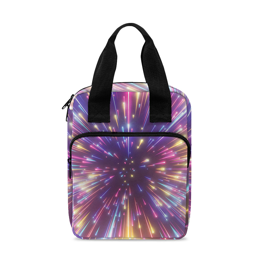 Colorful Hyperspace Print Bible Tote Bag