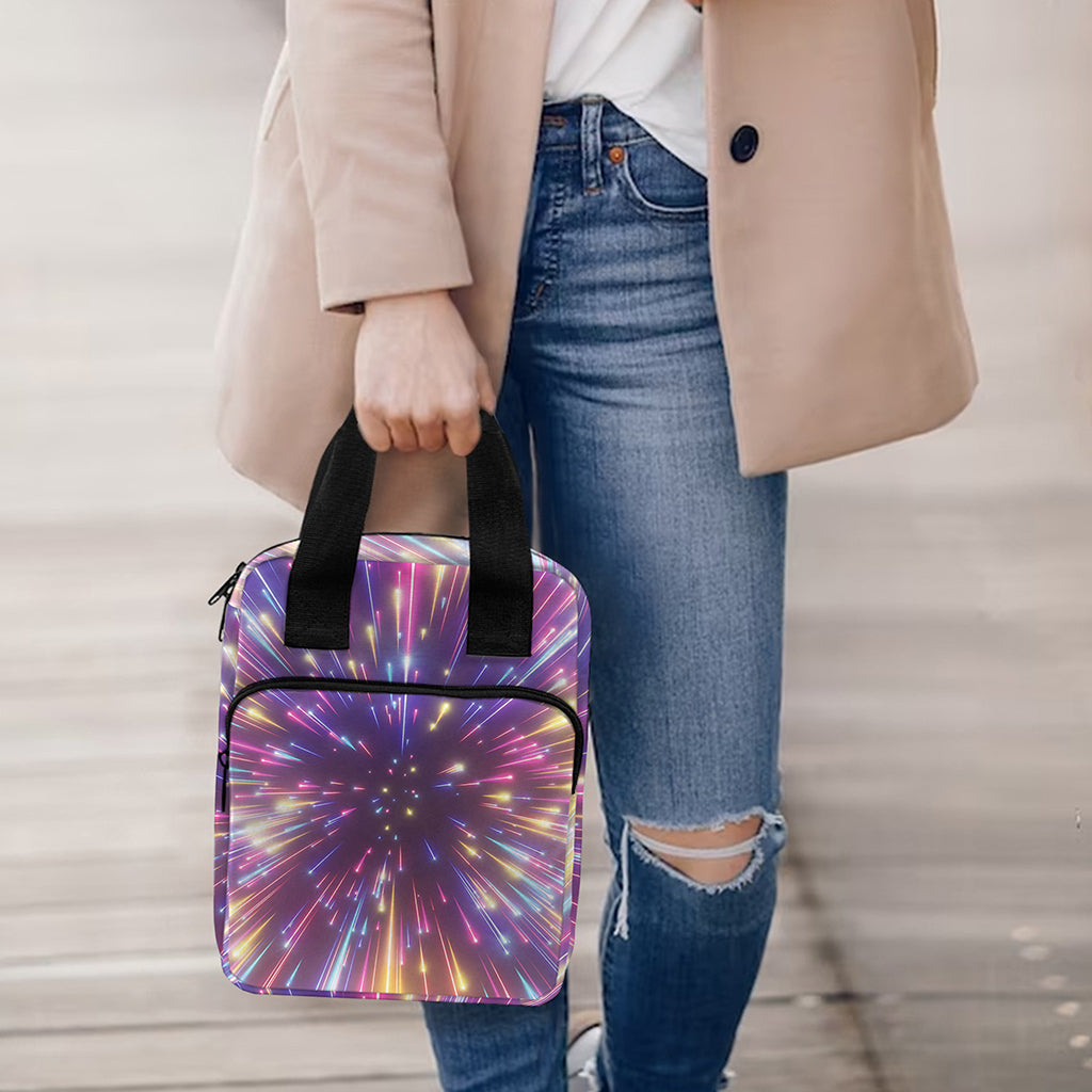 Colorful Hyperspace Print Bible Tote Bag