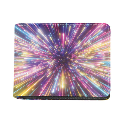 Colorful Hyperspace Print Bifold Wallet