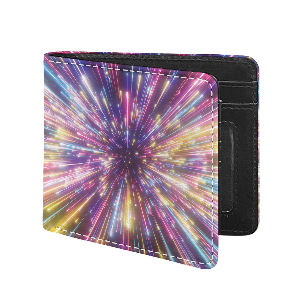 Colorful Hyperspace Print Bifold Wallet