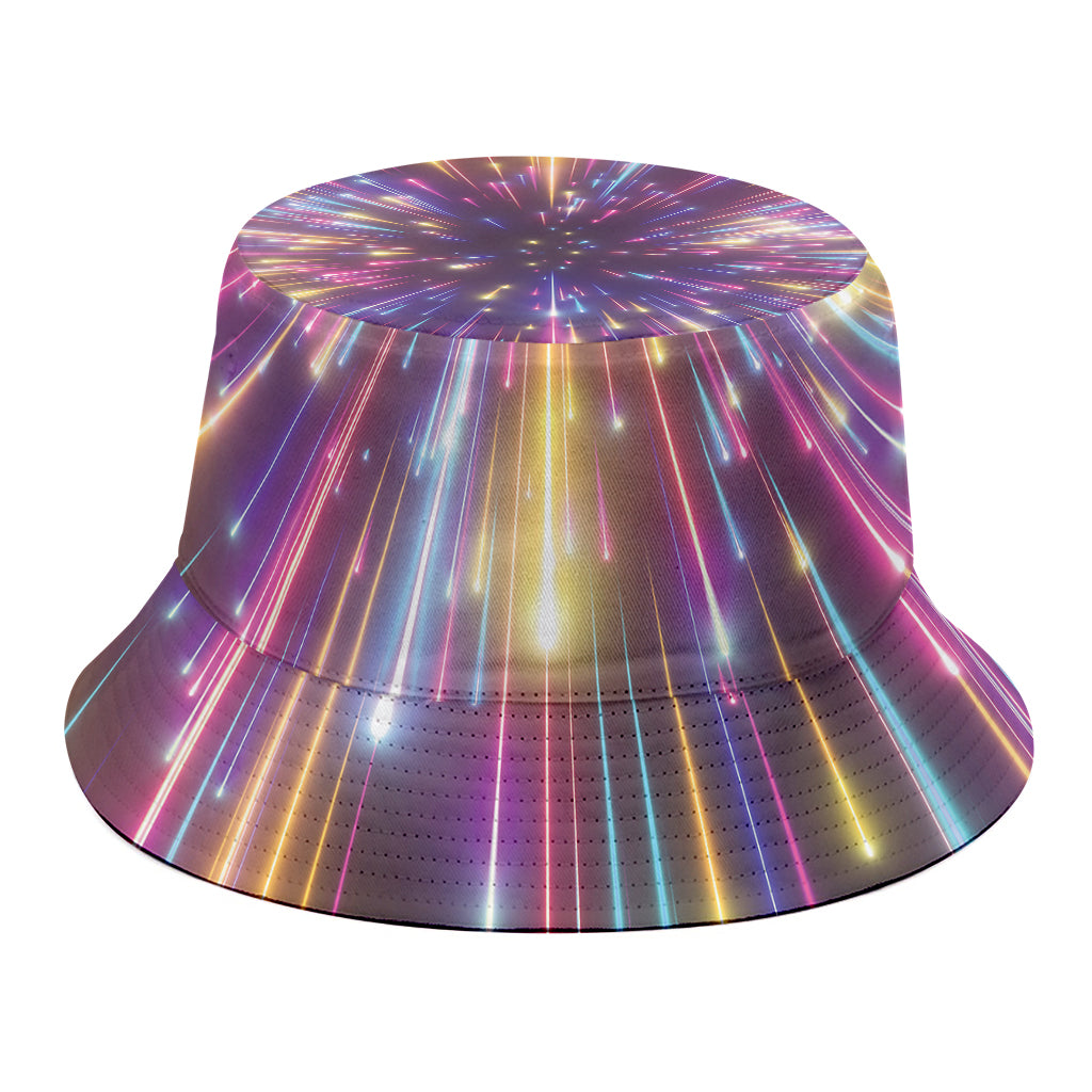 Colorful Hyperspace Print Bucket Hat