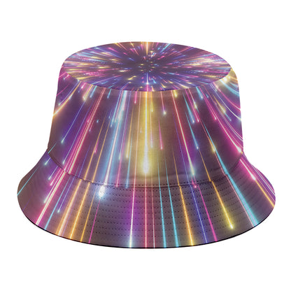 Colorful Hyperspace Print Bucket Hat