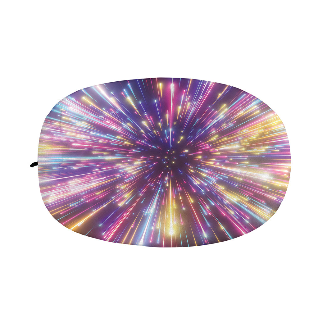 Colorful Hyperspace Print Car Side Mirror Covers
