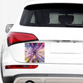 Colorful Hyperspace Print Car Sticker