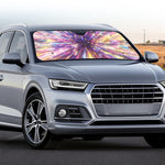 Colorful Hyperspace Print Car Windshield Sun Shade