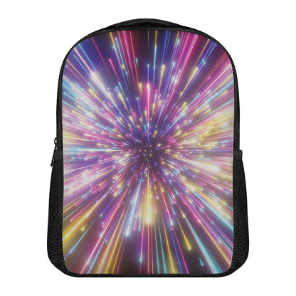 Colorful Hyperspace Print Casual Backpack