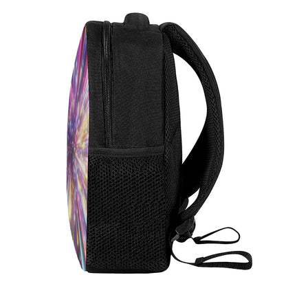 Colorful Hyperspace Print Casual Backpack