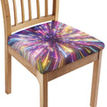 Colorful Hyperspace Print Chair Cushion Cover
