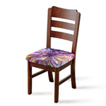 Colorful Hyperspace Print Chair Cushion Cover
