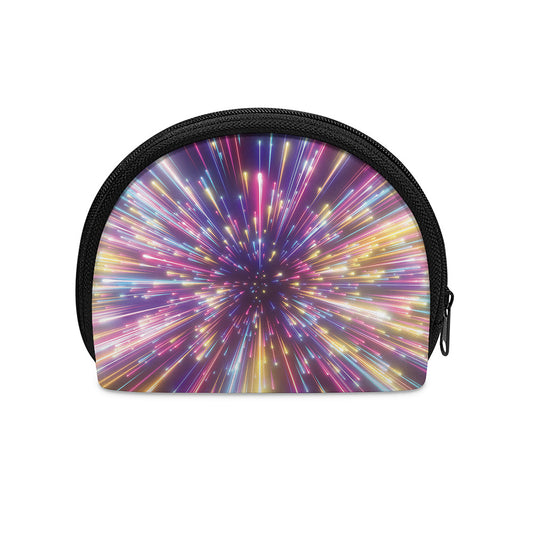 Colorful Hyperspace Print Coin Purse