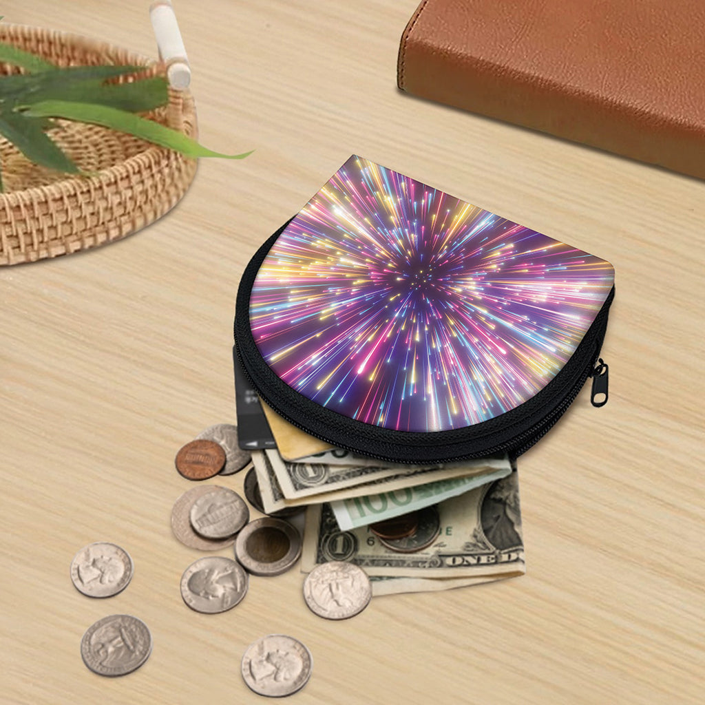 Colorful Hyperspace Print Coin Purse