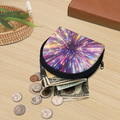 Colorful Hyperspace Print Coin Purse