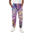Colorful Hyperspace Print Cotton Sweatpants