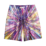 Colorful Hyperspace Print Cotton Shorts