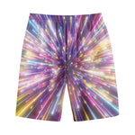 Colorful Hyperspace Print Cotton Shorts