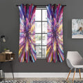 Colorful Hyperspace Print Grommet Curtain Panels