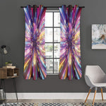 Colorful Hyperspace Print Curtain