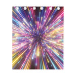 Colorful Hyperspace Print Curtain
